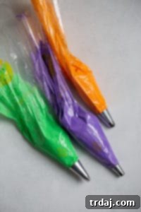 More Halloween decorating candies and tools, including colorful sprinkles.