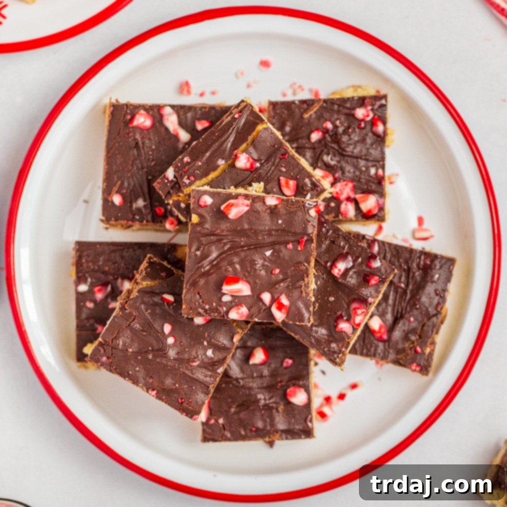 Minty Blondie Bars 7 Peppermint Blondies, a festive and delicious holiday dessert with mint and chocolate