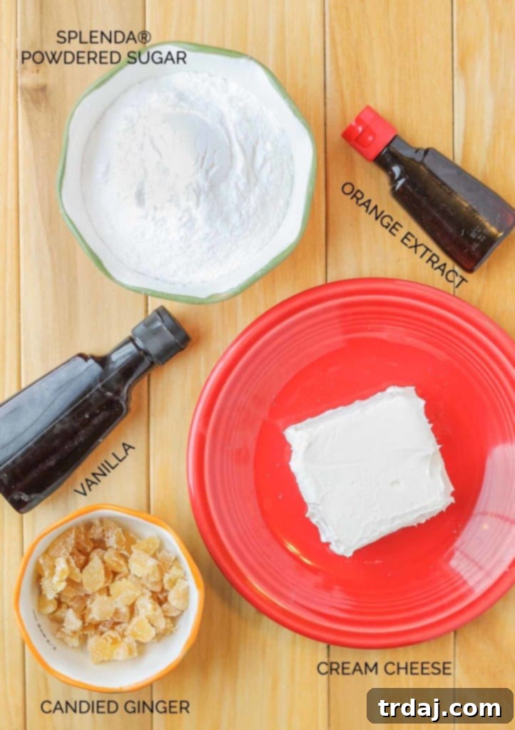 Preparing the delightful nutmeg cream cheese frosting with SPLENDA® powdered sugar for a healthier Gingerbread Loaf. A simple yet luxurious topping for your holiday treat. | Strawberry Blondie Kitchen