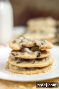 Soft, chewy, a little crunchy on the outside, buttery and sweet, these Espresso Chocolate Chip Cookies combine two of the best flavor combos, coffee and chocolate. | Strawberry Blondie Kitchen