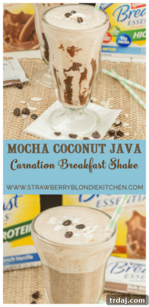 Mocha Coconut Java Carnation Breakfast Shake nutrition facts and benefits.