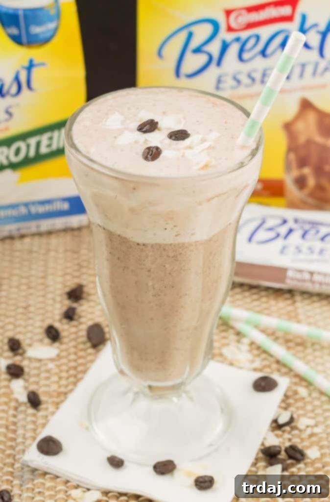 Carnation Breakfast Essentials ready-to-drink bottles and shake ingredients for a convenient breakfast.