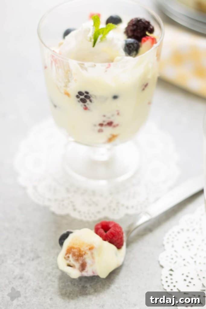 Sunshine Berry Delight 6 Celebrate the bountiful berries of the season with this Lemon Berry Trifle. Strawberries, blueberries, raspberries and blackberries are layered between tart lemon pudding, whipped cream and studded with delicious pound cake. The perfect summer dessert for all your backyard parties! | Strawberry Blondie Kitchen