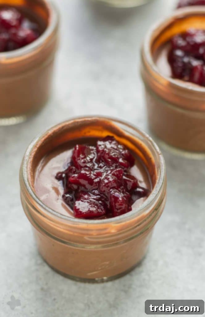 Dark chocolate and sweet cherries pair perfectly with Cabernet Sauvignon and complement each other harmoniously to bring an elegant dessert to any outdoor experience. Mini Chocolate Mason Jars with Cherry Jam are the perfect way to end your romantic picnic on a sweet note.