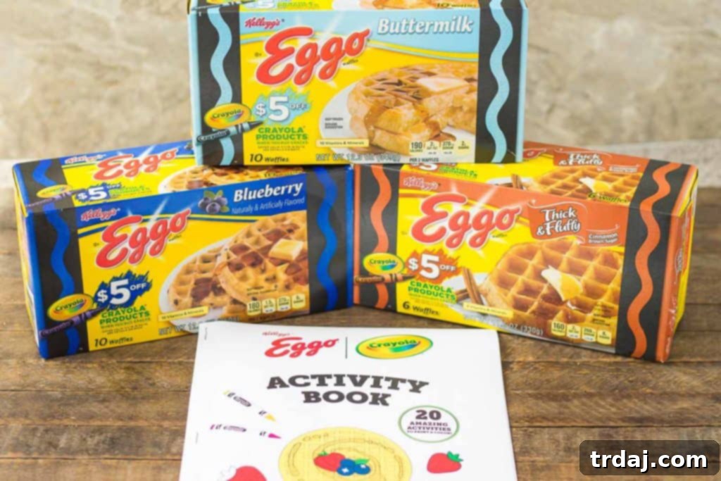 Happy child enjoying a Bacon, Havarti, and Peach Wafflewich, perfect for a back-to-school lunch.