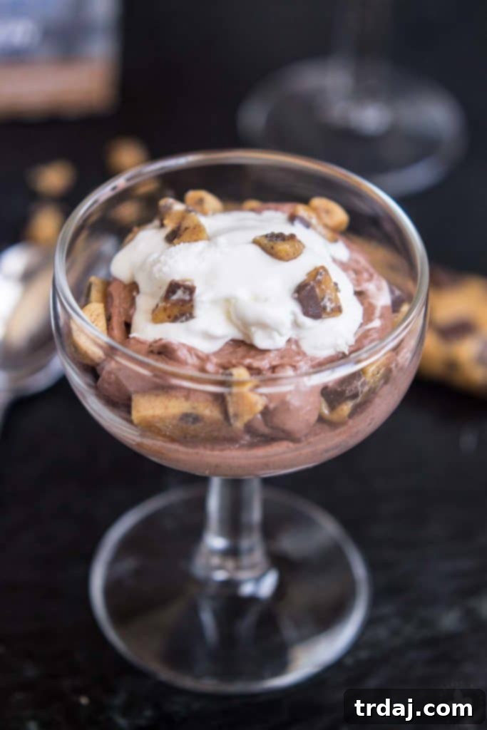Muscle-Boosting Chocolate Chip Cookie Dough Parfaits 6 Enjoying a delicious, low calorie, low sugar Protein Packed Chocolate Chip Cookie Dough Parfait. | Strawberry Blondie Kitchen