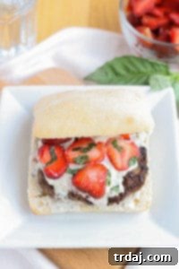 Featured image of Strawberry Basil Bleu Cheese Burgers