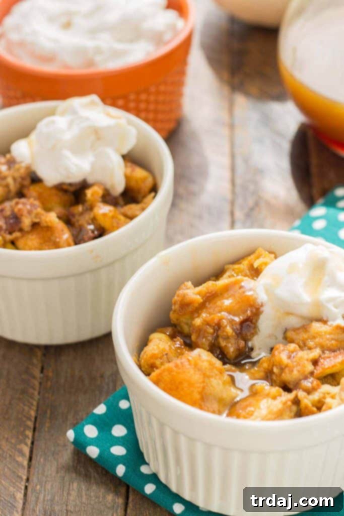 Decadent Pumpkin Bread Pudding with Golden Brown Sugar Sauce 4 Warm and toasty, this Pumpkin Bread Pudding with Brown Sugar Sauce is pure bliss and then taken to another level with sweet brown sugar {whiskey} sauce! | Strawberry Blondie Kitchen