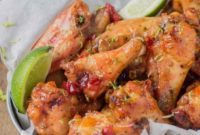 Zesty Cherry Lime Baked Wings