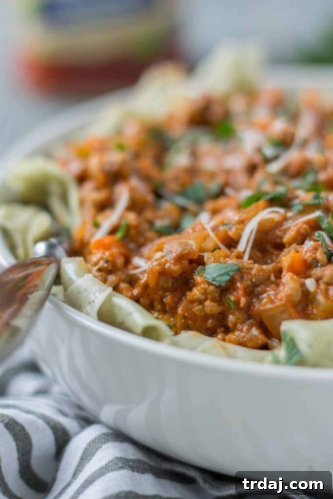 Hearty Beef Ragu with Pappardelle, a comforting Italian-American classic. Ideal for cold weather.