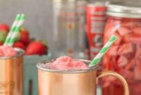 Blushing Strawberry Moscow Mule Float