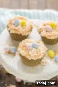 Pineapple Carrot Cake Cupcakes are deliciously moist and the perfect way to celebrate Spring! | Strawberry Blondie Kitchen