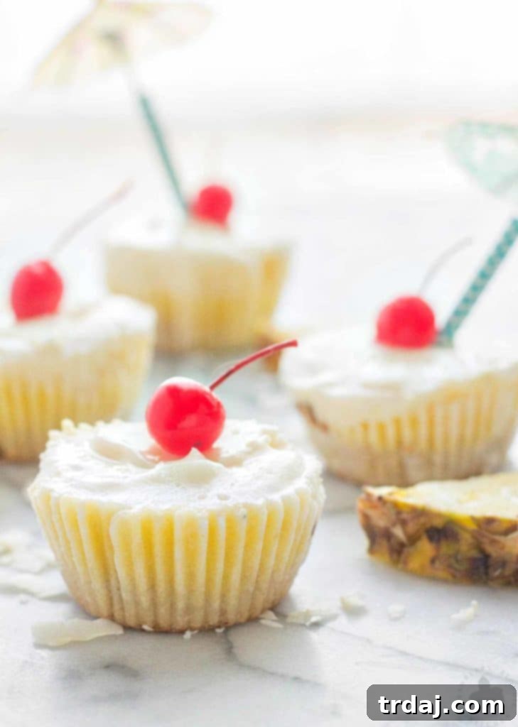 Close-up of Piña Colada Ice Cream Bites layers