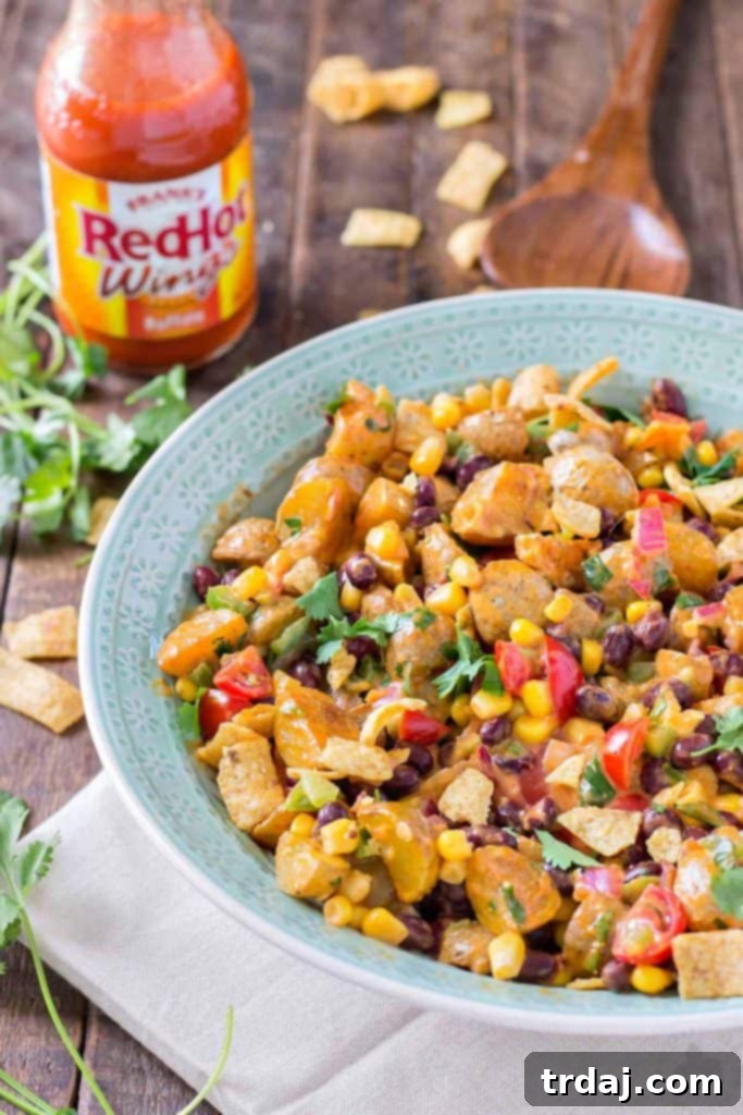 Mexican Potato Salad - vibrant, zesty, and spicy summer side dish perfect for BBQs