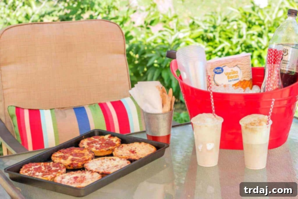 A selection of Red Baron Singles Deep Dish Pizzas, perfect for grilling, laid out on a table.