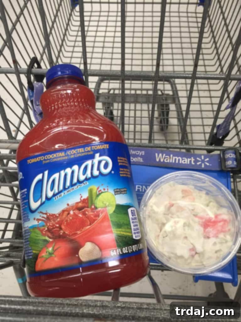 Ingredients for Spicy Micheladas laid out, including Clamato juice, lime, and wasabi paste. Get the full Michelada recipe for your next gathering.