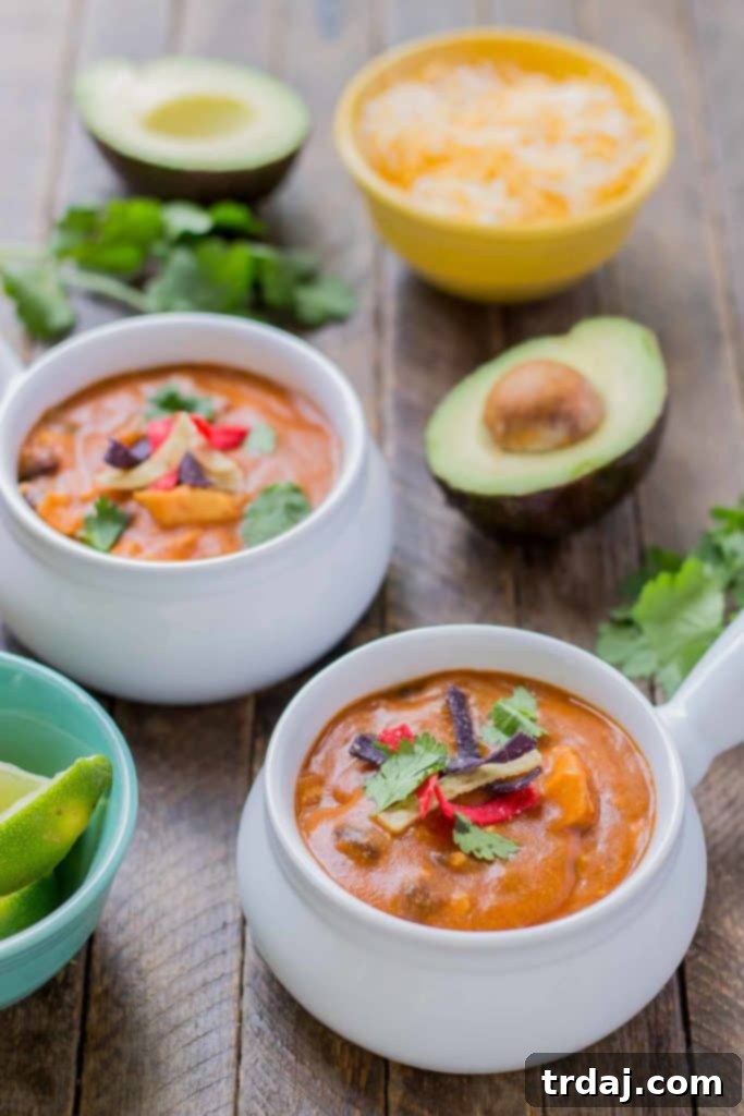 Start your back to school shopping this year at Walmart and make this delicious Chicken Enchilada Soup. On the table in less than 30 minutes! | Strawberry Blondie Kitchen