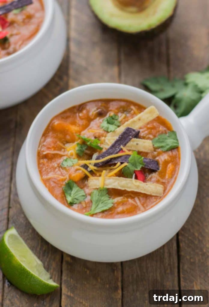 Easy Chicken Enchilada Soup with Walmart pantry staples: Swanson Chicken, Pace Salsa, Campbell's Soup