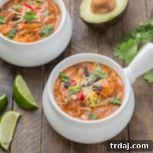Easy Chicken Enchilada Soup recipe card image