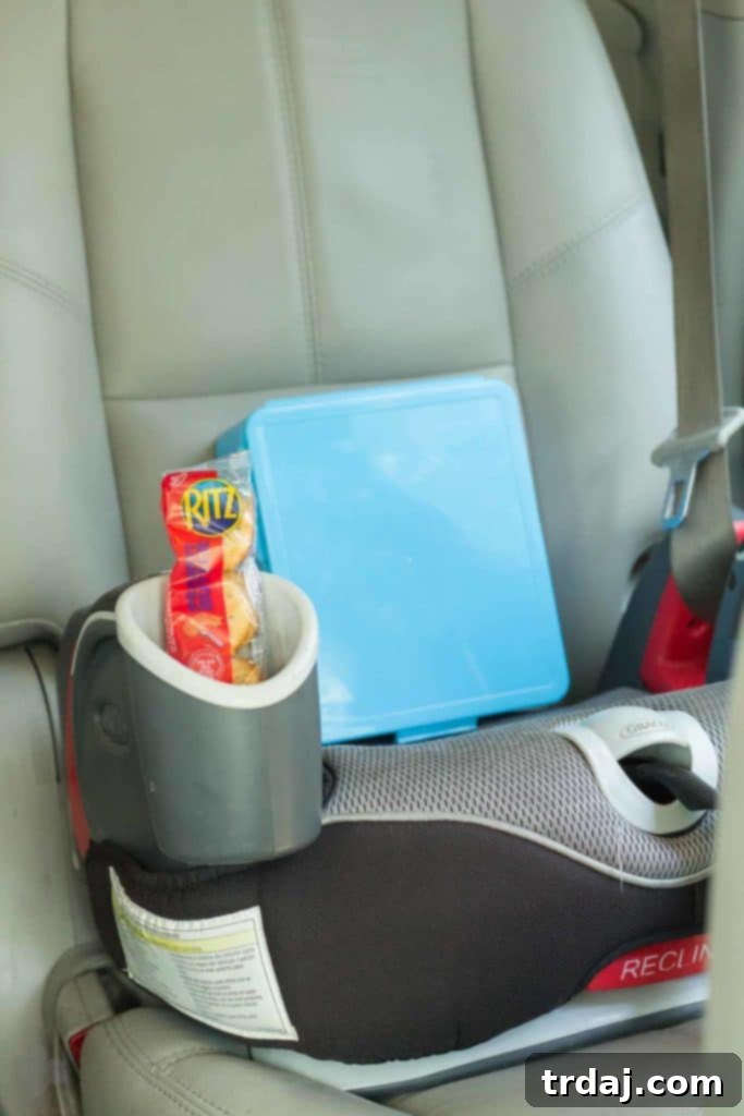 Child eagerly reaching for an After School Snack Pack with RITZ crackers