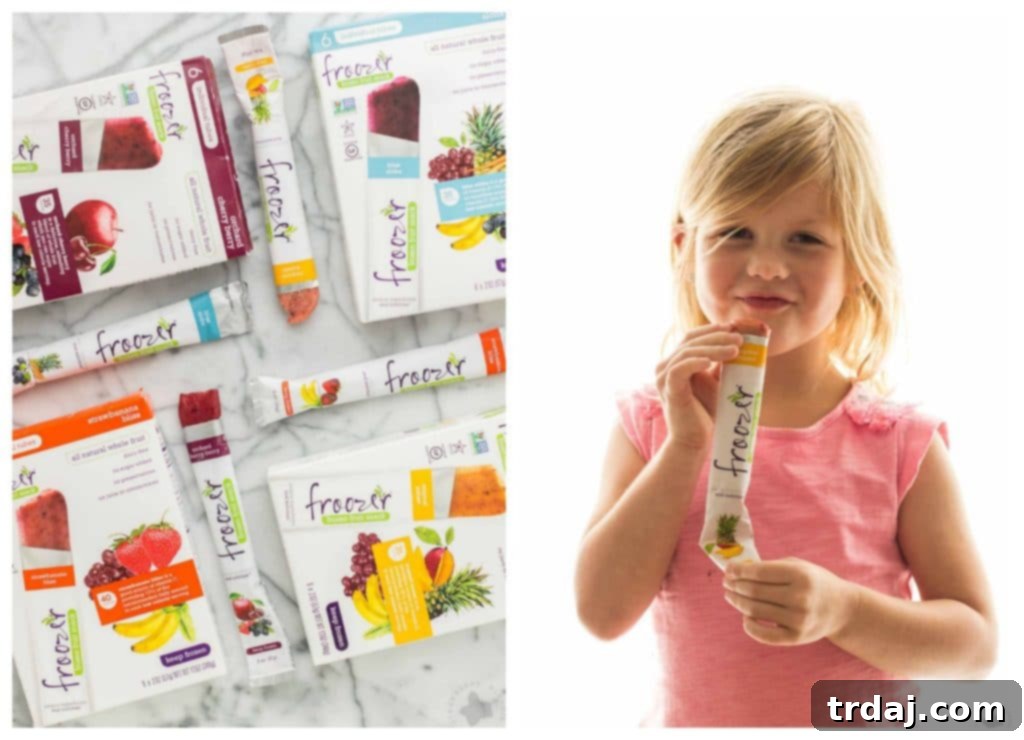 Froozer pops, a healthy and delicious snack for kids and adults