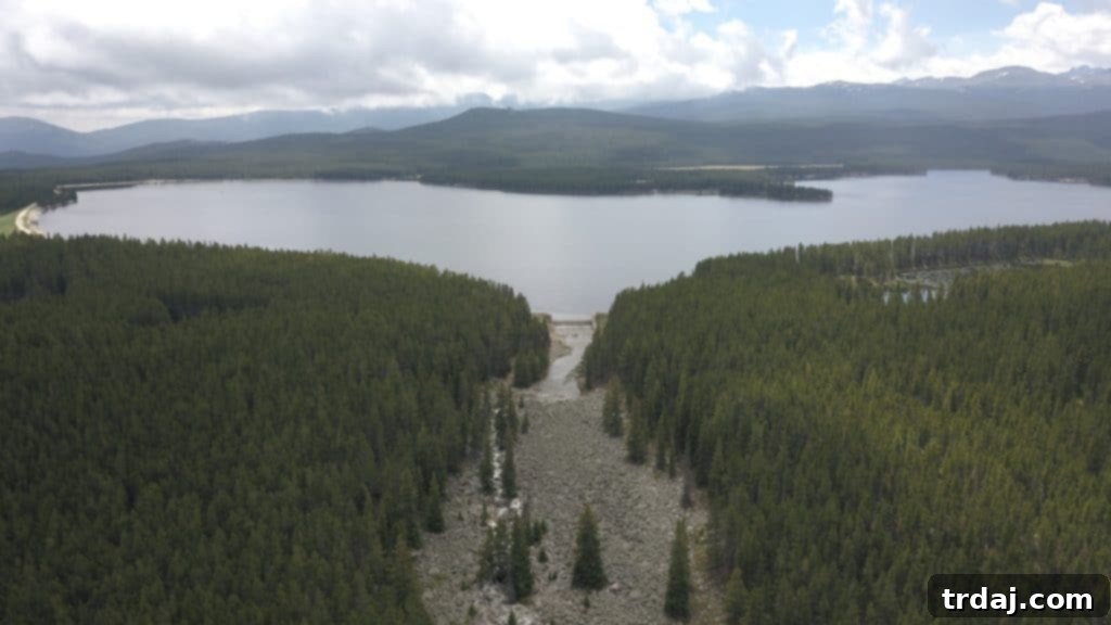 Big Horn Mountains adventure: reservoir, drone photography, stunning natural beauty. | Strawberry Blondie Kitchen