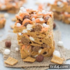 Autumn Pumpkin Spice Smores Bars 2 Pumpkin Spice S'mores Bars recipe image | Strawberry Blondie Kitchen