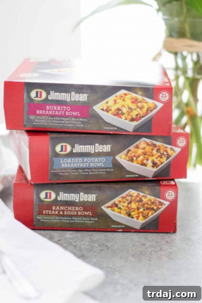 Discover the versatility of Jimmy Dean Breakfast Bowls for any meal – breakfast, lunch, or even a fun 'breakfast for dinner' option, offering delicious convenience.