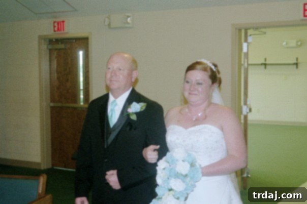 My Permanent 70-Pound Weight Loss 4 Wedding day photo with my dad, a wake-up call to my weight loss journey