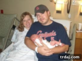 My Permanent 70-Pound Weight Loss 5 Our first family photo after my son's birth, inspiring my health transformation