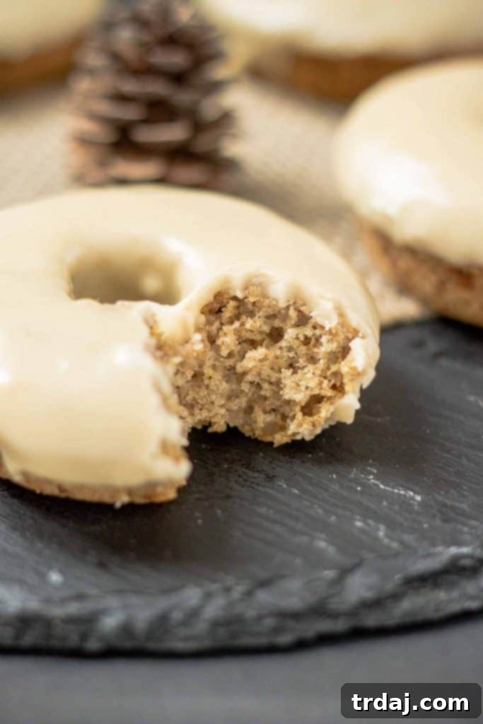 A batch of freshly baked Apple Cider Donuts with Maple Frosting, ready to be enjoyed. | Strawberry Blondie Kitchen
