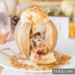 Slow Cooker Butterfinger Stuffed Apples