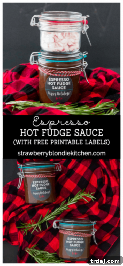 Collage of delicious dessert ideas featuring hot fudge sauce