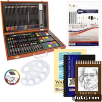Festive Gift Ideas 4 holiday gift guide 82 Piece Deluxe Art Creativity Set