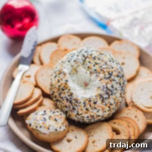 Crab and Everything Bagel Cheese Ball