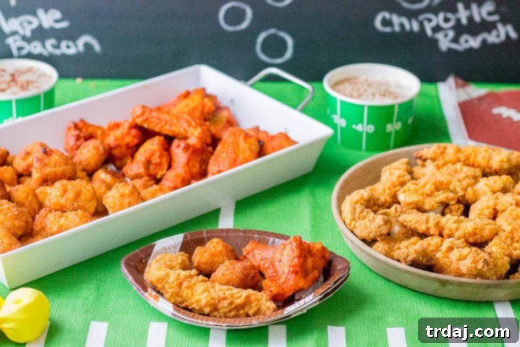Tyson Any'tizers and Chicken Strips, essential for easy homegating