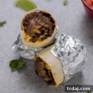 Braised Beef Nacho Burrito