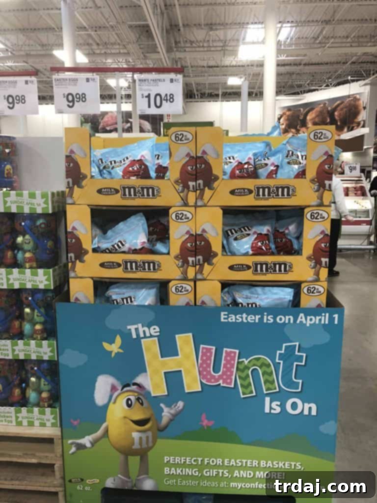 A large bag of M&M'S Pastel Milk Chocolate Candies, ideal for filling Chocolate Nest Cups.