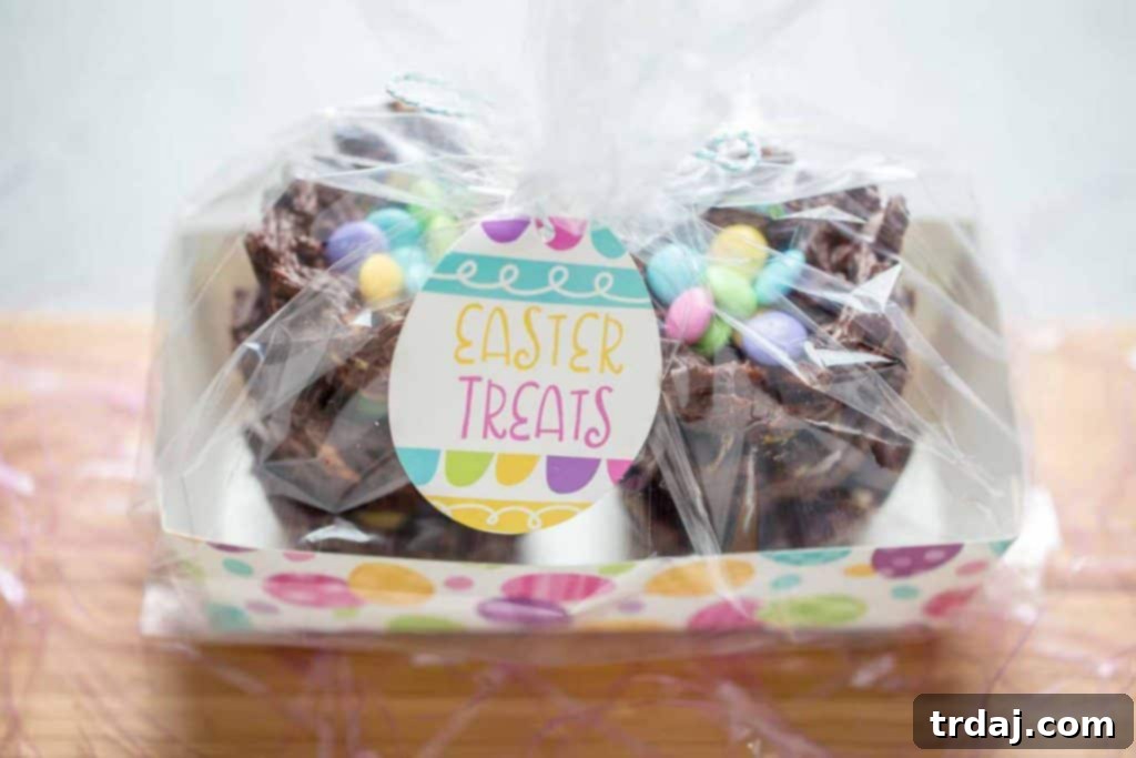 Easter tablescape featuring delightful Chocolate Egg Nests, perfect for spring entertaining.