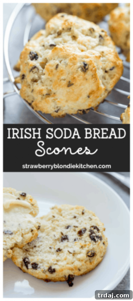 Pin this recipe: Irish Soda Bread Scones, a perfect blend of tradition and flavor