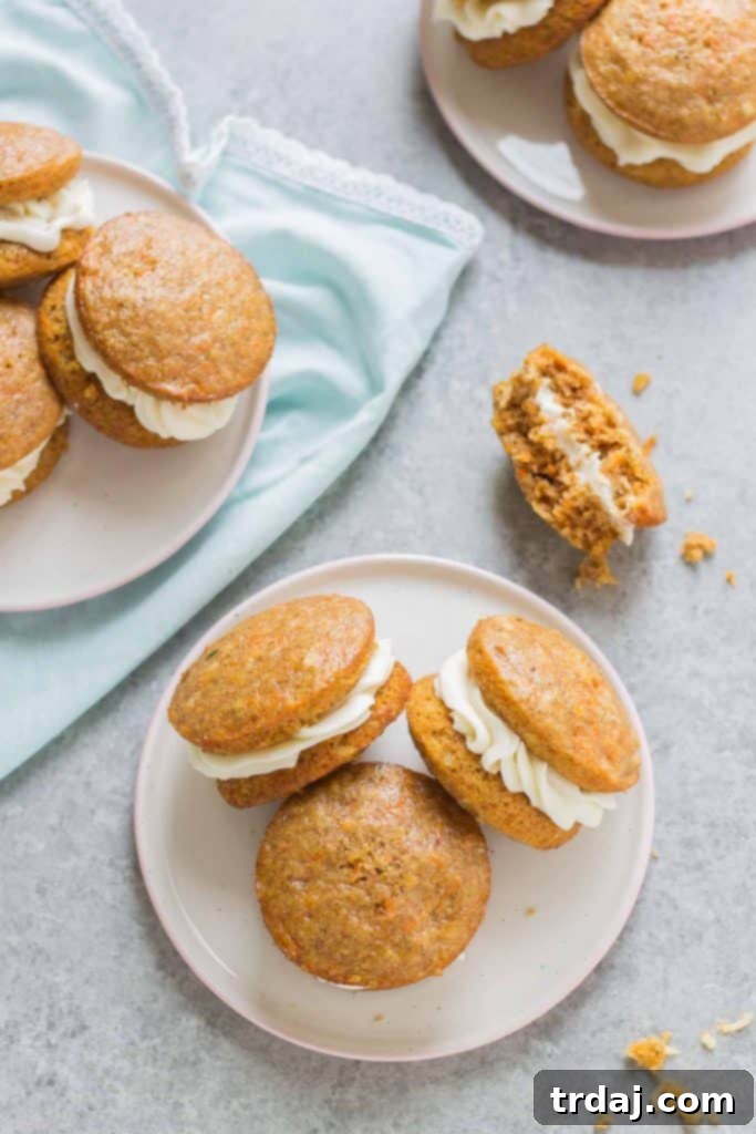 Carrot Cake Whoopie Pies, a delightful blend of two dessert favorites