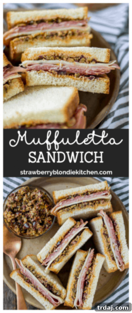 Muffuletta Sandwich Recipe - Perfect for lunch or dinner
