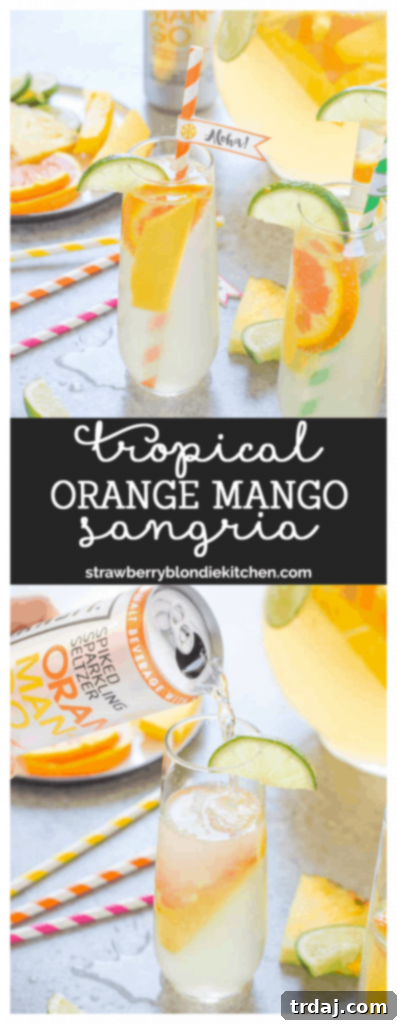Promotional image for Tropical Orange Mango Sangria with Smirnoff
