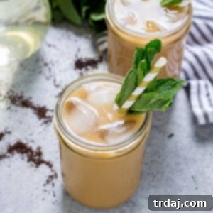 Vanilla Mint Iced Coffee